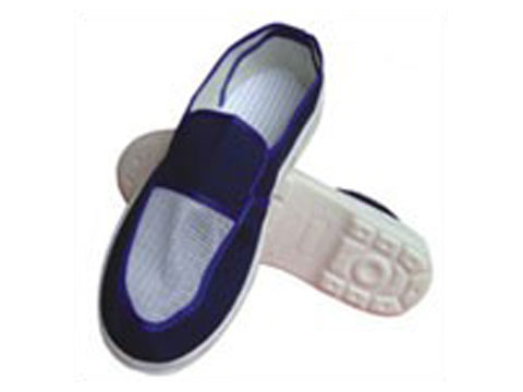 PU蓝帆布四眼鞋2-深圳市瀚宇防静电制品有限公司