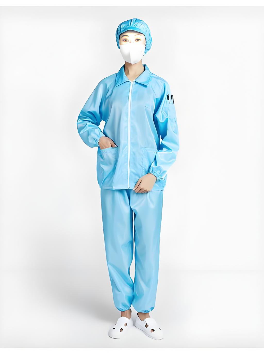 静电衣上衣夹克防静电分体服防护服无尘服工作服食品电子工厂防尘